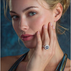 Rainbow Moissanite Ring