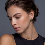 Emerald Spark Studs