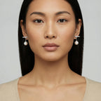Pearl Drop T-Bar Earrings