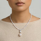 Lavender Pearl Necklace