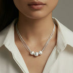 Silver Strand  Necklace