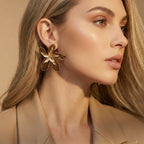 Golden Petal Earrings