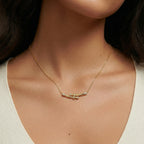 Bamboo Crystal Necklace