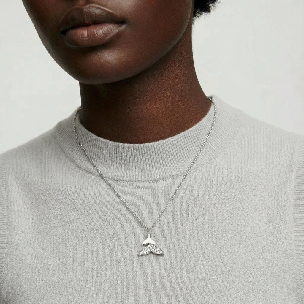 Whale Crystal Necklace