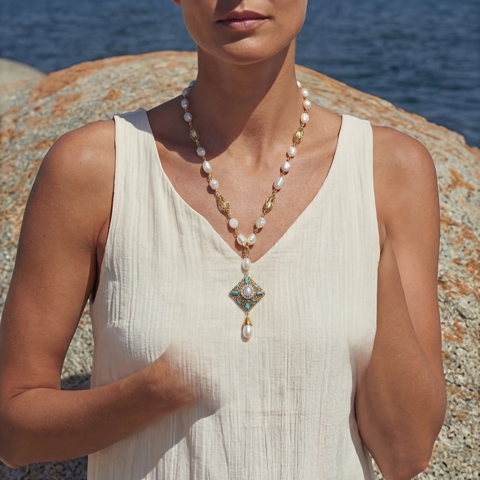 Celestial Pearl Necklace