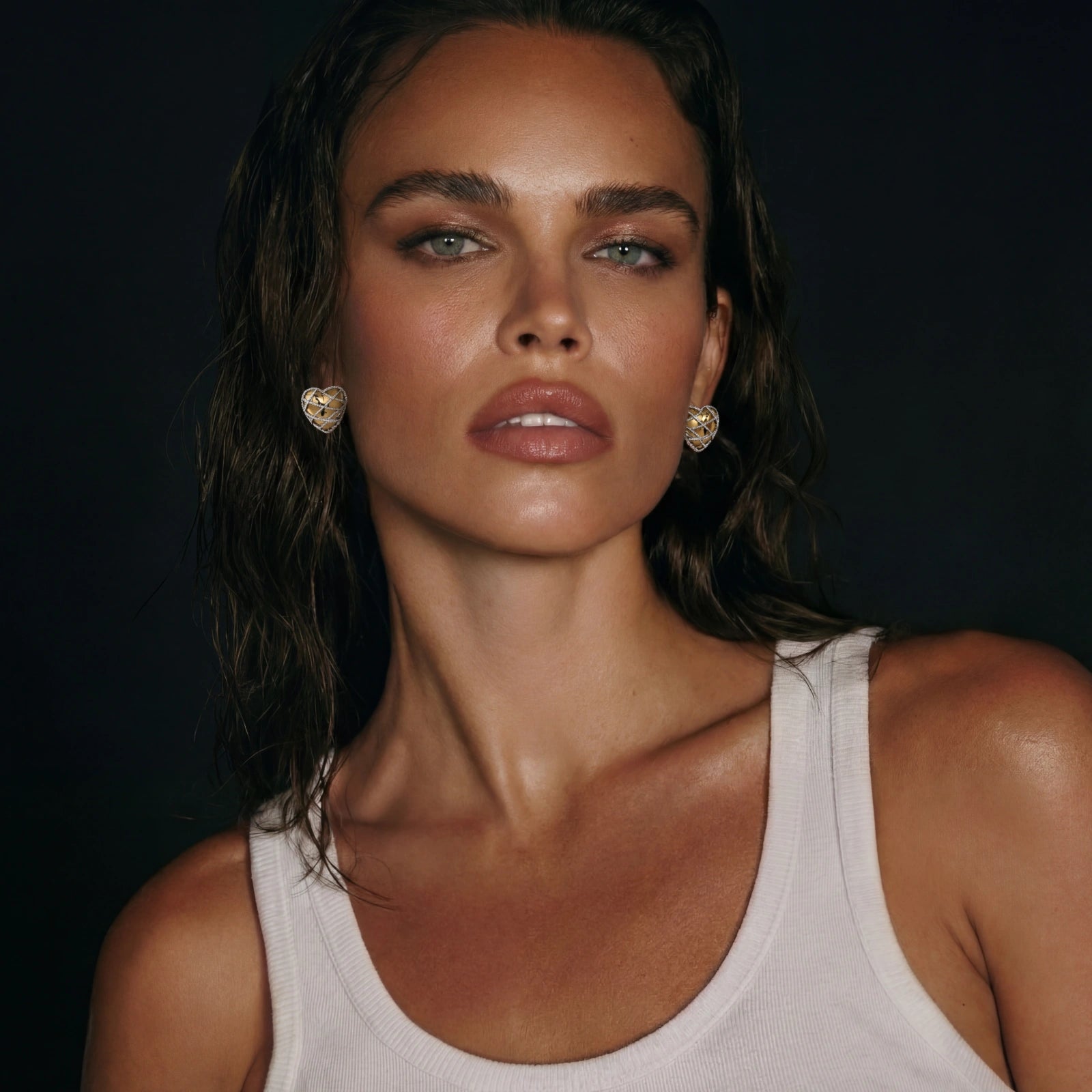 Woven Heart Earrings