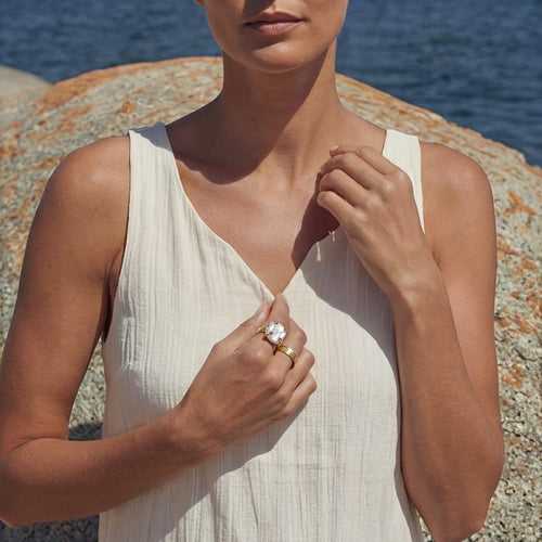Baroque Pearl Ring