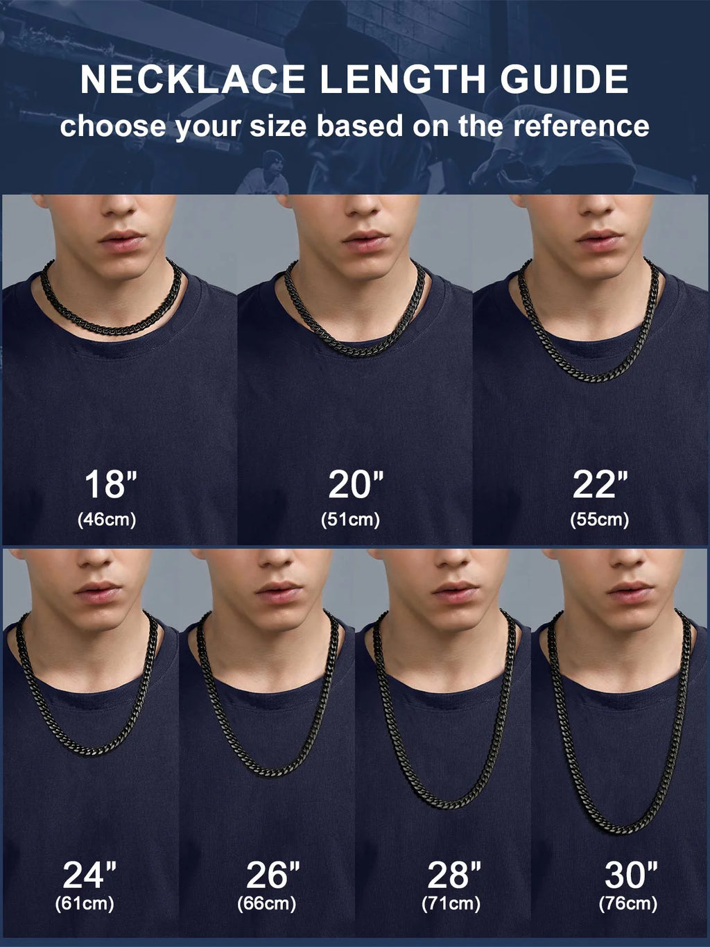 Cuban Link Chain Necklace for Mens 14 MM Men Jewelry Punk Black Bicycle Chain Mens Gifts for Dad